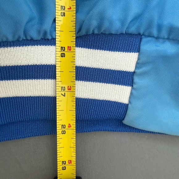 ASW Jackets Super Wash Car Wash Bomber Jacket Blue Quilted Lined Snap Front USA - Picture 10 of 12